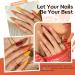 Modelones 20 Colors Gel Nail Polish Kit - Fall Winter Soak Off Set with Glitter Glossy & Matte Top Coats for DIY Manicure at Home A-1 Cozy Campfire - Buy Online on SooperMarket.com