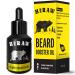 Heraw beard oil men - beard oil for men - Nourishing healthy beard care & styling improves beard growth softness and your style - Beard oil from argan oil jojoba oil and almond oil - 30 ml