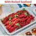 Bloomoon 50 Pack 14 Inch Heavy-Duty Disposable Food Trays - Compostable Paper Platter Plates for Crawfish, Lobster, Crab, BBQ - Extra Large Serving at Party - Buy Online on SooperMarket.com