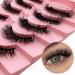 7 Pairs of 3D False Eyelashes Cat Eye Fluffy Volume Curly Cat-Eye Artificial Eyelashes Natural Look Reusable Handmade Faux Mink Makeup Eyelashes (7P-HR-Z03) - Buy Online on SooperMarket.com