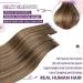 LAAVOO Tape In Hair Extensions - Real Hair Balayage Ombre (50g 35cm #8/16/8) - 20 Pcs Remy Quality - Light Brown to Golden Blonde - Buy Online on SooperMarket.com