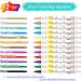 12Pcs Dual Sided Edible Food Colouring Pens | Food Grade Icing & Markers for Cakes, Cookies & Desserts - Buy Online on SooperMarket.com
