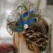 BEALIFE Oriental Style Flower Hair Comb High-end Texture Realistic Appearance Exquisite Craft Metal Leaf Hair Combs Wedding Dark Green - Buy Online on SooperMarket.com