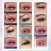 Joyeee 12 Colored Glitter Eyeliner Pencil Set Eye Liner Pen Brown Blue Red White Green Glitter Black Eyeliner Eyeshadow Waterproof Smudgeproof Long Lasting Gel Eyeliner Make Up for Girl Women Gift #042 - Buy Online on SooperMarket.com
