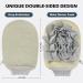 ENESNES 2-in-1 Exfoliating Glove for Body Scrubbing and Dead Skin Removal - Beige - Buy Online on SooperMarket.com