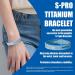 Phiten S-PRO Titanium Bracelet 7.5 Blue | Enhanced Performance & Style - Buy Online on SooperMarket.com
