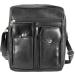 Paul Walter Genuine Leather Black Crossbody Shoulder Bag - Unisex Travel Kit Handbag - Buy Online on SooperMarket.com