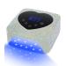 UV Light for Nails HUGMAPLE Cordless UV Nail Lamp for Gel Nails 72W Rechargeable Diamond LED Nail Dryer with 5 Timer Setting Touch Control & Auto Sensor Fast Nail Light Curing Lamp for Salon & Home Silver Diamond