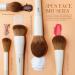 Jessup 5Pcs Face Makeup Brush Set - Vegan Soft Brushes for Foundation, Contour, Highlighter, and Setting Powder - Light Grey T493 C-493 - Buy Online on SooperMarket.com