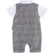 AmzBarley Baby Boys Gentlemans Outfit Suit | Long/Short Sleeve Shirt Pants Vest Bowtie Tuxedo Rompers | Grey 129 | 18-24 Months - Buy Online on SooperMarket.com