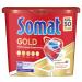 Somat gold dishwashers tabs 50 tabs dishwasher flushing tabs with an extra force against burned and gloss effect unparfored 50 pieces (1 Pack)