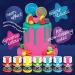Squires Kitchen NEONZ Neon Effect Food Colouring Paste Rainbow Colours 7 Set Perfect for Buttercream Sugarpaste Modelling Pastes Fondant Royal Icing Cake Mixes and more! Rainbow 7 Set - Buy Online on SooperMarket.com