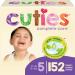 Cuties | Skin Smart, Absorbent & Hypoallergenic Diapers with Flexible & Secure Tabs | Size 5 | 152 Count Size 5 (152 Count)