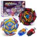 2 in 1 Bey Burst Turbo Starter Set 4D Metall Fusion martial cords children toys gift for Christmas birthday roundabout for child adolescents and adults 187-170-2