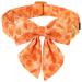 Aring Pet Autumn Dog Color Cotton Yellow Dog Hall Band with sailor Flying adjustable autumn leaves Dog collar with metal buckle for small medium -sized dogs Small (Pack of 1) Orange