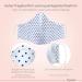 Dance Pattern Washable Mask - 100% Cotton 2-Layer Oeko-Tex Certified Nose Bracket & Filter Bag - Kids & Adults - White Black Dots - International Shipping Available - Buy Online on SooperMarket.com
