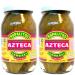 Azteca Cactus Leaves Whole Cambray 460g Pack of 2 - Prickly Pear Cactus Mexican Nopalitos Edible Cactus Ready-to-Use Natural Ingredient