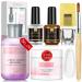 Saviland Clear Acrylic Powder and Liquid Set - Professional Acrylic Nail Kit with Acrylic Powder Crystal Clear 4oz Acrylic Liquid Monomer 5oz, Nail Dehydrator for Doing Acrylic Nails Clear Acrylic Nail Kit