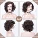 SEVENCOLORS Short Brown Curly Wig for Black Women - Big Curly Bob Style | Synthetic Hair - Buy Online on SooperMarket.com