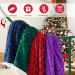 Red Sherpa Christmas Throw Blanket - Cozy Fluffy Reversible Flannel Fleece - 50x60 inches - Perfect for Couch, Sofa, Bed - Warm & Plush - Buy Online on SooperMarket.com