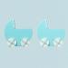 Baking Decorations Baby Mix Set in Blue 8 Pieces Various Baby Motifs as Fondant Decoration for Baking Cupcakes & Muffins Ideal for Baby Showers & Gender Reveal Parties - Buy Online on SooperMarket.com