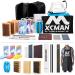 XCMAN Complete Ski Snowboard Tuning and Waxing Kit with Waxing Iron Ski Training Wax Edge Tuner Ptex Ski Waxing Brush Waxing Scraper