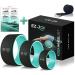 EZ JOI Yoga Wheel Set of 3 - Fitness Yoga Wheel for Back Pain Relief Massage, Inversion Poses & Muscle Stretching - Strong Anti Slip Back roller Wheel with extra-thick TPE Padding - 6", 10" & 13"
