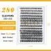 B&Q 280pcs 30D+40D-C Lash Clusters Extensions DIY Kit | Individual Eyelashes 20D 30D 40D | Home Eyelash Extensions 9-15 Mix - Buy Online on SooperMarket.com