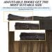 GOO GOO Balayage Chocolate Brown to Caramel Blonde Human Hair Extensions - 16 Inch Invisible Wire Hairpiece - Buy Online on SooperMarket.com