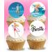 24 x Pre-Cut Barbie 9 Edible Stand up Wafer/Rice Paper Cupcake Cake Toppers Birthday Party Ken Malibu Surf Decorations
