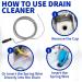 Professional Slow Drain Cleaner & Clog Remover - 10-Foot Metal Snake for Hair Food & Debris Removal - Best Plumber Tools for International Shipping - Buy Online on SooperMarket.com