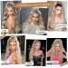 YEESHEDO Ash Blonde Long Wavy Ponytail Hair Extension 26 Inches - Clip In Drawstring Synthetic Curly Hairpiece for Women - Buy Online on SooperMarket.com