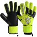 Keeperking goalkeeper gloves SP 2.0 children with finger saves junior adolescent adult goalkeeper gloves men from latex with a strong handle and removable finger protection football gloves Large 3-10 9 yellow-black-negetive cut