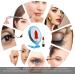 5-Inch 20X Magnifying Mirror | Two Sided | Folding Makeup Mirror for Makeup Application, Tweezing & Blackhead Removal - Blue - Buy Online on SooperMarket.com