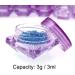 JZK 40 Pack of Purple Transparent 3ml Cosmetic Jars - Perfect for Creams Lip Balm & Travel - Buy Online on SooperMarket.com