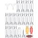 Blulu 20 Pieces Clear Lip Gloss Tubes Candy Shape Lip Gloss Containers Mini Empty Lip Balm Tube and 2 Pieces Funnel for DIY Cosmetics Women Girls