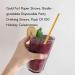 AIDIRui Gold Foil Paper Straws Biodegradable Disposable Party Drinking Straws Pack of 100 Holiday Celebrations - Buy Online on SooperMarket.com