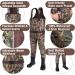HISEA Kids Neoprene Chest Waders with Insulated Boots - Brown | Duck Hunting Waders for Boys & Girls Ages 6/7 - Buy Online on SooperMarket.com