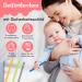 Bite Tube Set - 6 BPA-Free Silicone Dental Aids with 2 Cleaning Brushes for Baby Teething - Grayling & Violet Root Colors - Buy Online on SooperMarket.com