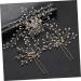 minkissy 5 Sets bridal headwear Rhinestone Hair Headpiece Bride Hairpin crystal hair comb U- shaped Hair Pin for Bride crystal side comb Bridal Hair Comb clip wedding rhinestones bridesmaid - Buy Online on SooperMarket.com