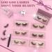 GOO GOO 16mm Bushy Siberian Mink Fur False Eyelashes - Handmade 3D Natural Soft Curl Fake Lashes - Reusable Makeup Eyelashes - 1 Pair - Buy Online on SooperMarket.com
