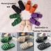 Cloud Cushion Bubble Slides Slippers for Women Men - Non-slip Spa Reflexology Sandals for Stress Relief - Black, Size 9.5-10 Women/7.5-8 Men - Buy Online on SooperMarket.com