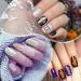 48 Pieces Gold & Silver Zodiac Nail Charms Set - Constellation Nail Studs for Nail Art Decoration - Ideal for Women & Girls - Buy Online on SooperMarket.com