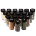 AllSpice 4" Glass Spice Jars 4 fluid ounces- 18 Pack 18 4oz Jars
