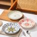 Serving Plates 4pc Dinner Plate Simple Romantic Cream Ceramic Embossed Afternoon Tea Home Dessert Plate Fruit Plate Bread Plate for Kitchen Restaurant Banquet Kitchen Decoration for Appetizer Dinner  - Buy Online on SooperMarket.com