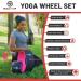 Scale It Up Yoga Wheel Set with Carrying Case - Back Pain Relief & Muscle Relaxation Roller Wheel for Balance, Flexibility, and Strength - Buy Online on SooperMarket.com