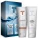 Exfoliating Scrub Set - Body Scrub Set - Skin Care Gift Set for Women & Men - Natural Spa Bath and Shower Kit with Exfoliating Walnut Body & Face Scrub & Anti Aging Face Cleanser for Gentle Face Wash