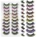 HOSAILY Colored Lashes 5D Fluffy Natural Wispy False Eyelashes with Color Dramatic Tail Colored Eyelashes Set 10 Pairs(10 Colors Mixed) 1 Ounce (Pack of 1)