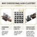 D Curl 10mm Cluster Lashes - 72 Soft Wispy Eyelash Clusters for DIY Volume Extensions - B&Q Lash Clusters for At-Home Application - Buy Online on SooperMarket.com