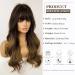 Esmee 24 Curly Hair Wigs for Women - Brown Heat Resistant Synthetic Wigs with Bangs | International Shipping Available - Buy Online on SooperMarket.com